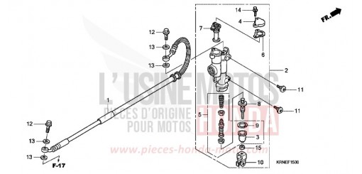 RR. BRAKE MASTER CYLINDER CRF250RD de 2013